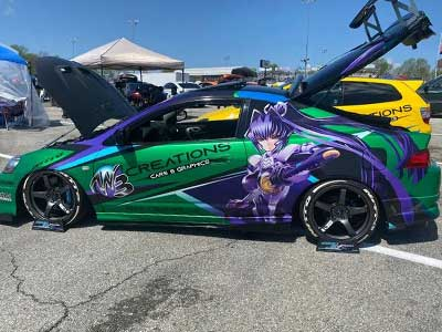 Custom Corvette wrap by WB Creations